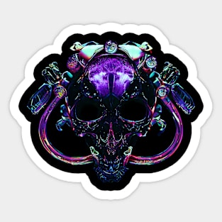 Skulls n bows Sticker